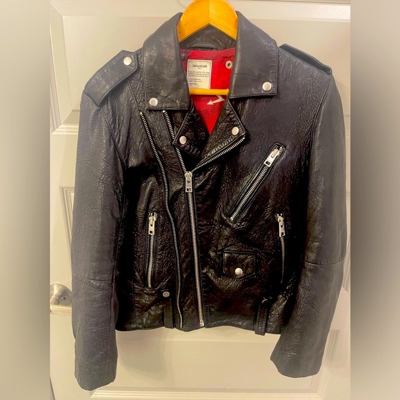Stunning Zadig & Voltair Black Leather Jacket! Lamb skin - Picture 3 of 15